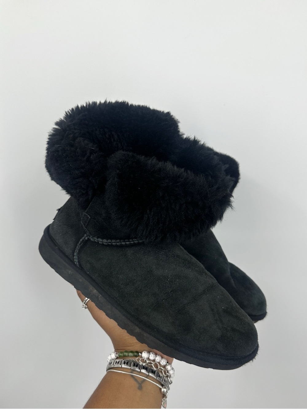 UGG Black Bailey Button Boots Size Women's 9